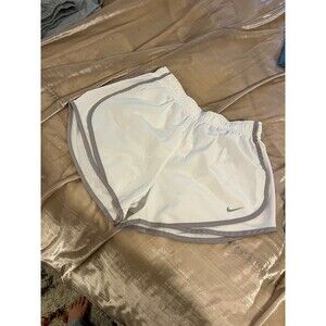 White and Gray Nike Running Shorts
